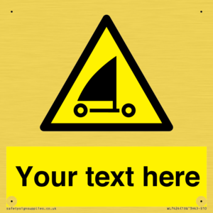 Custom Warning sand yachting